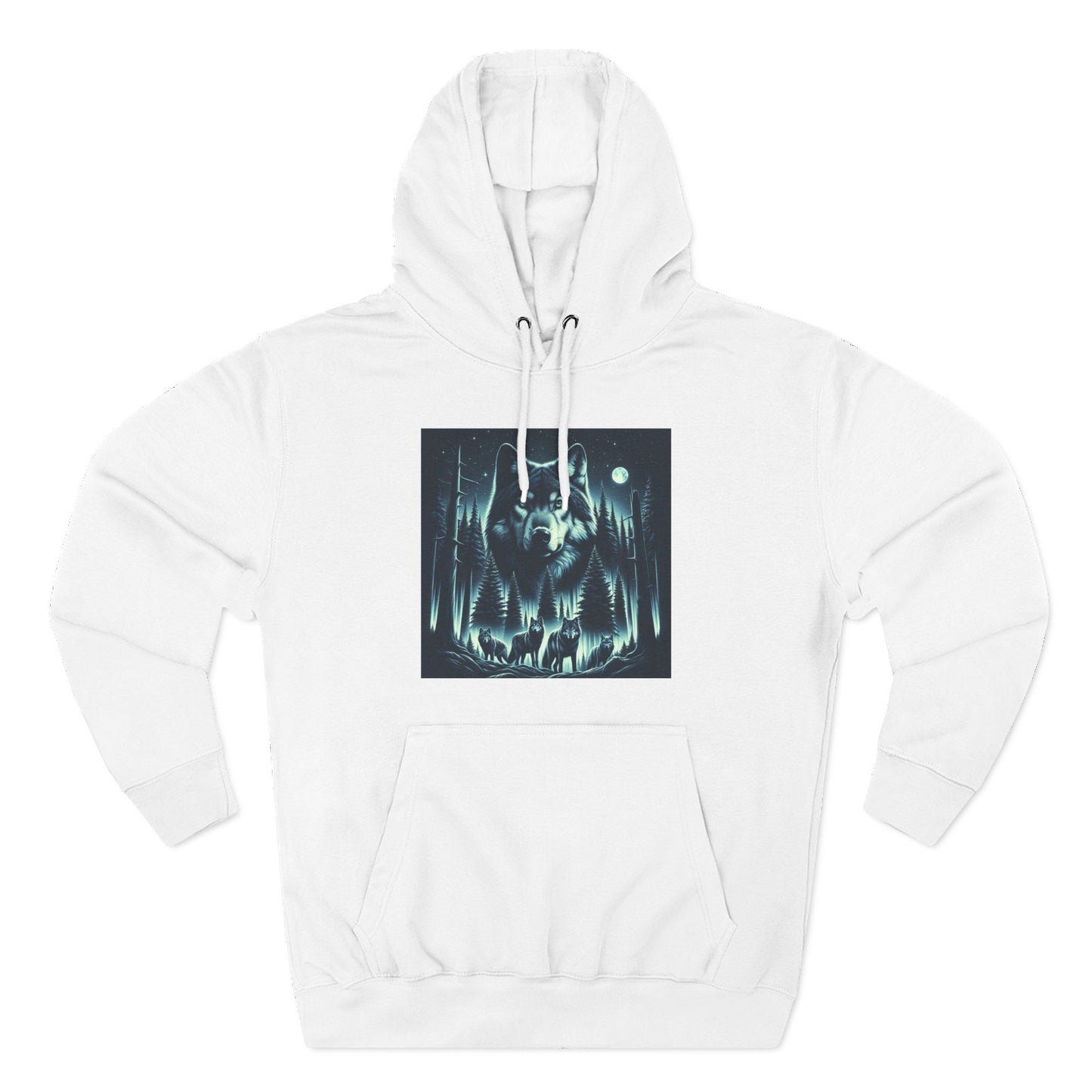 Three-Panel Fleece Hoodie