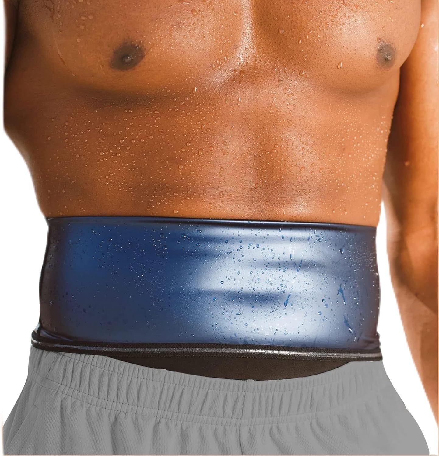 Waist Trimmer for Men Premium Waist Trainer Sauna Belt Sweat Band Working Out