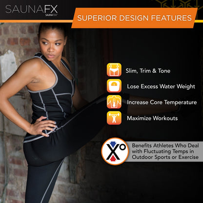 Women'S Slimming Neoprene Sauna Vest with Microban Antimicrobial Product Protection