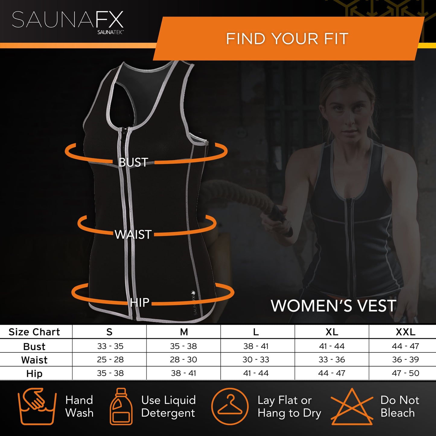 Women'S Slimming Neoprene Sauna Vest with Microban Antimicrobial Product Protection