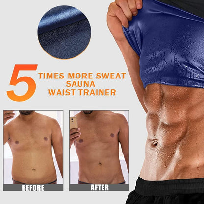 Waist Trimmer for Men Premium Waist Trainer Sauna Belt Sweat Band Working Out