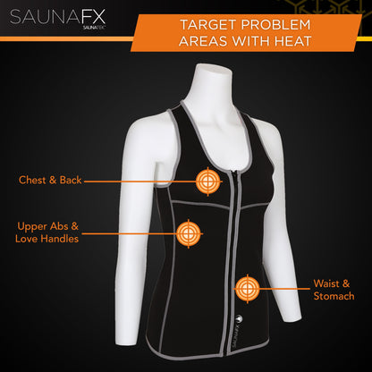 Women'S Slimming Neoprene Sauna Vest with Microban Antimicrobial Product Protection